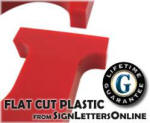 Custom Cut Plastic Sign Letters from SignLettersOnline